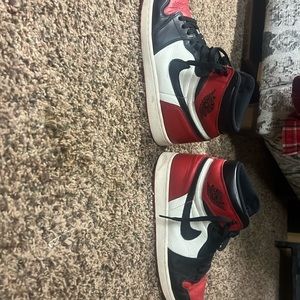 Jordan 1 bred toe 2018